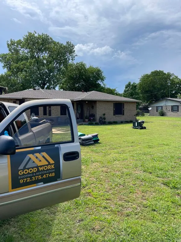 GoodWorkRoofing service vehicle